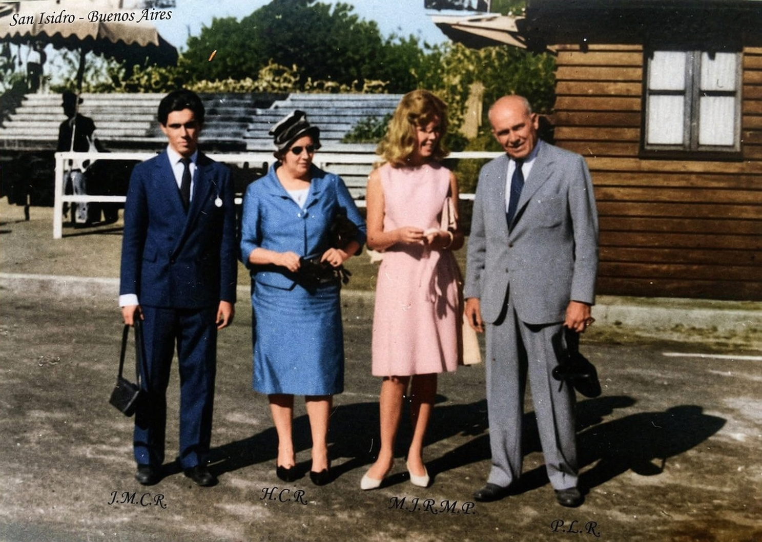 Pedro Lorenzo Raggio com sua família na Argentina